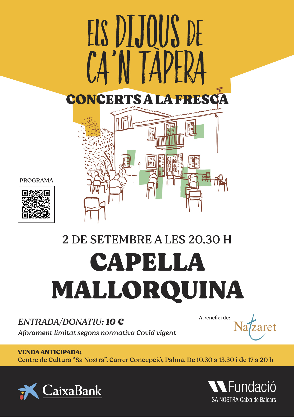 ELS DIJOUS A CAN TÀPERA. CONCERT EN BENEFICI DE LA FUNDACIÓ NATZARET